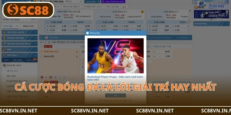 Cá cược bóng đá hiện là hình thức giải trí hay nhất.