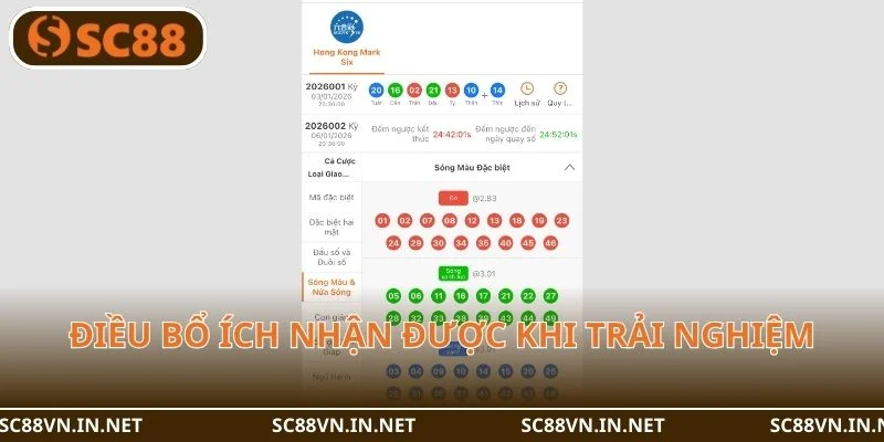 Điều bổ ích mà bạn nhận được khi trải nghiệm xổ số SICBO.