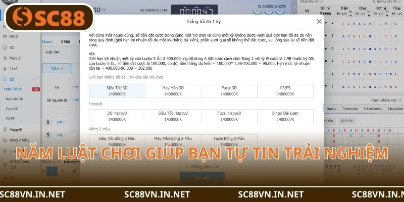 Nắm trong tay luật chơi giúp bạn tự tin xuống tiền tại SC88.