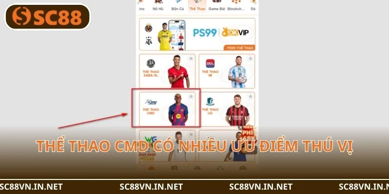 Sân chơi thể thao CMD có nhiều ưu điểm.