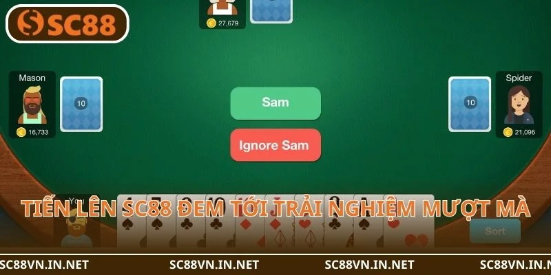Tiến lên SC88 đem tới trải nghiệm mượt mà cho người chơi.