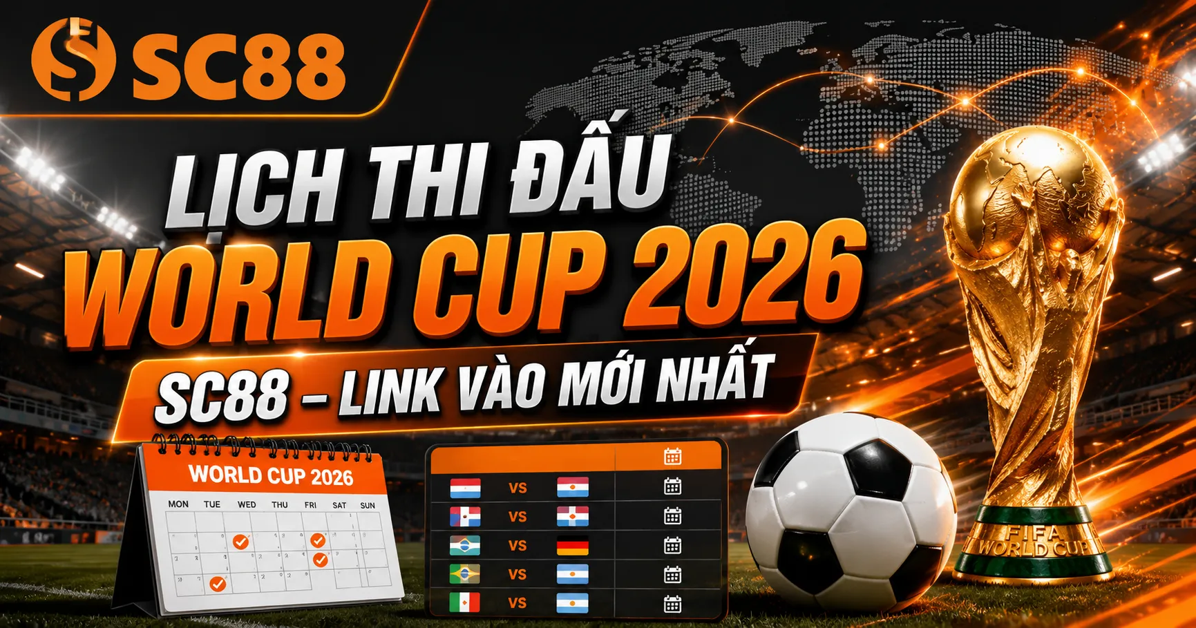 Lịch Thi Đấu World Cup 2026 SC88